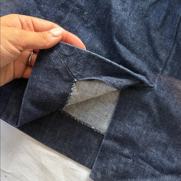 J Crew Stretch Classic Blue Denim Skirt - Picture 3 of 9